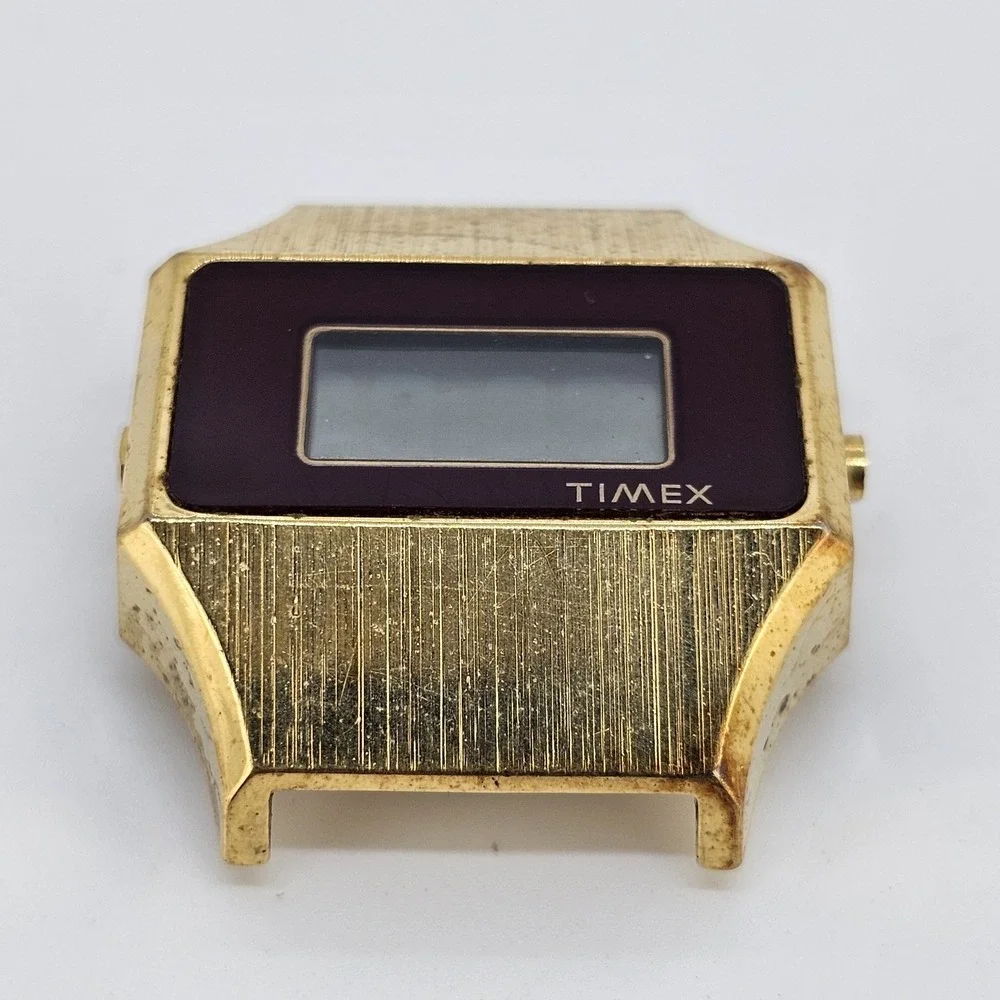 VTG Timex H‎ Cell Men's Watch 34MM PARTS ONLY TESTED NOT WORKING
